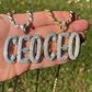 CEO Iced Out Diamond Hip Hop Pendant  customdiamjewel   