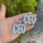 CEO Iced Out Diamond Hip Hop Pendant  customdiamjewel   