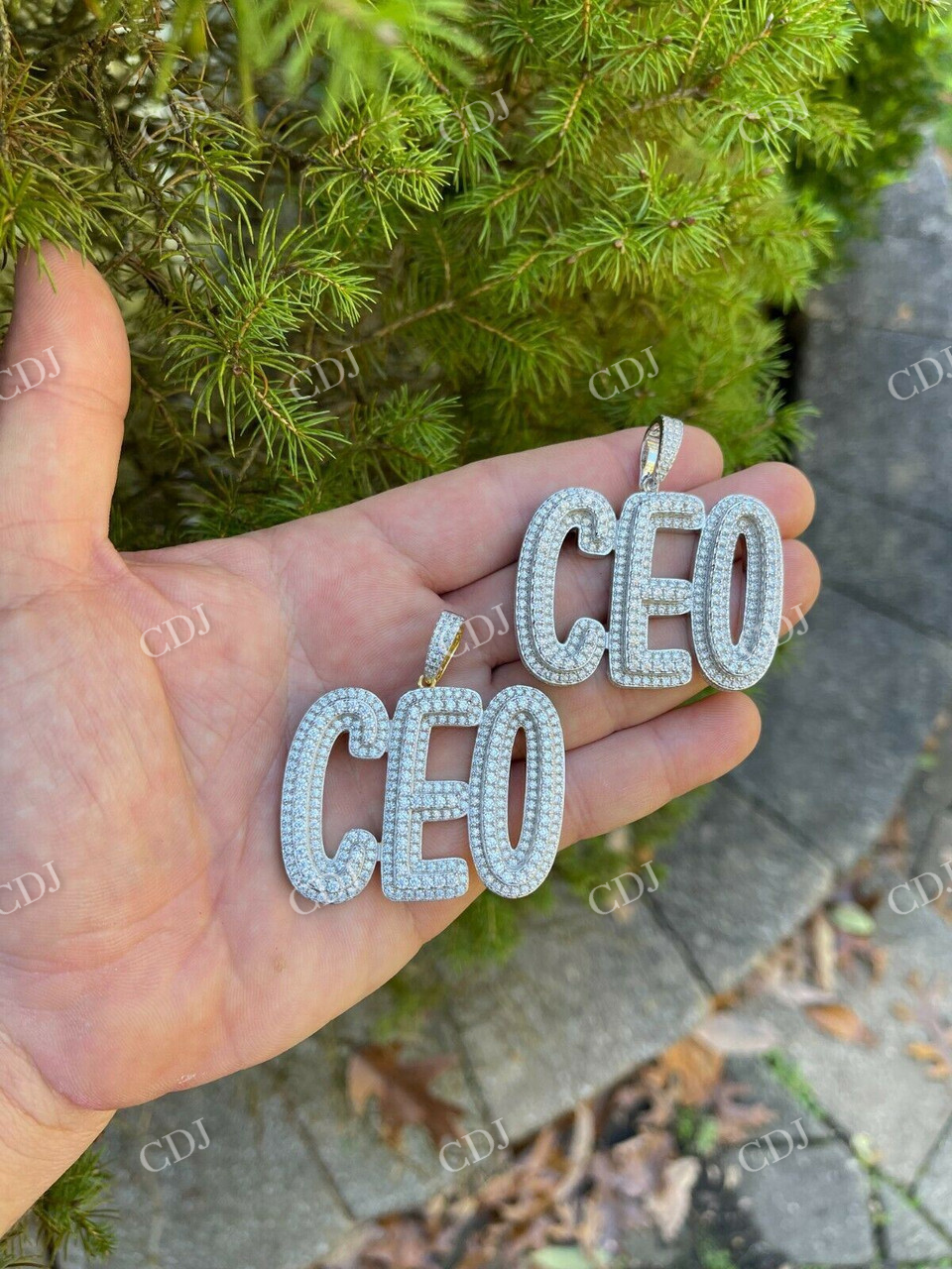 CEO Iced Out Diamond Hip Hop Pendant  customdiamjewel   