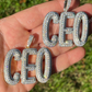 CEO Iced Out Diamond Hip Hop Pendant  customdiamjewel   