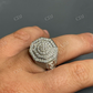 Iced Moissanite Big Hip Hop Ring For Men  customdiamjewel   