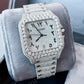 Moissanite Bust Down Arabic Dial Hip Hop Cartier Watch customdiamjewel