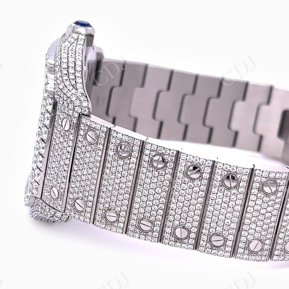 Cartier Fully Diamond Custom Watch  customdiamjewel   