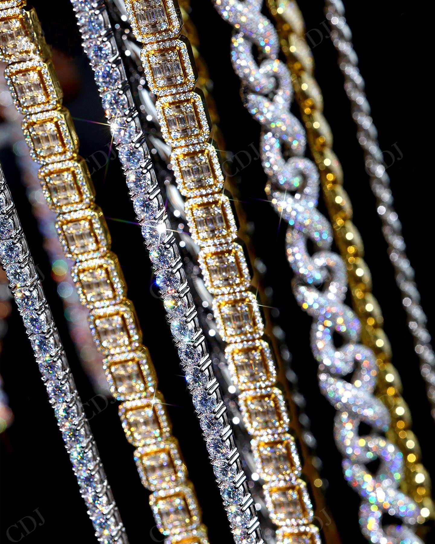 High Quality Iced Out Infinity Link Chain hip hop jewelry CustomDiamJewel   