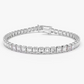 14k Gold Bezel Set Emerald Cut Natural Diamond Tennis Bracelet  customdiamjewel 10 KT Solid Gold White Gold VVS-EF