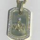 14k Solid Gold Round Diamond Hip Hop Pendant  customdiamjewel   