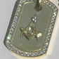 14k Solid Gold Round Diamond Hip Hop Pendant  customdiamjewel   