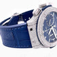 Hublot Custom Diamond Blue Dial Watch  customdiamjewel   