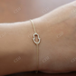 Round Cut Natural Diamond 14K Solid Gold Simple Bracelet  customdiamjewel   