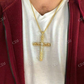 Two Tone Solid Gold Jesus Cross Pendant  customdiamjewel   