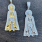 Saint St Lazarus Iced Hip Hop Diamond Pendant  customdiamjewel   