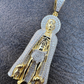 Saint St Lazarus Iced Hip Hop Diamond Pendant  customdiamjewel   