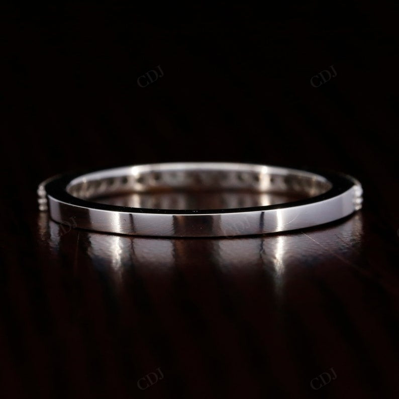 0.30CTW Round Cut Lab Grown Diamond Half Eternity Stacking Band  customdiamjewel   