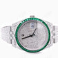 Rolex Green Gemstone Bezel Fully Diamond Watch  customdiamjewel   