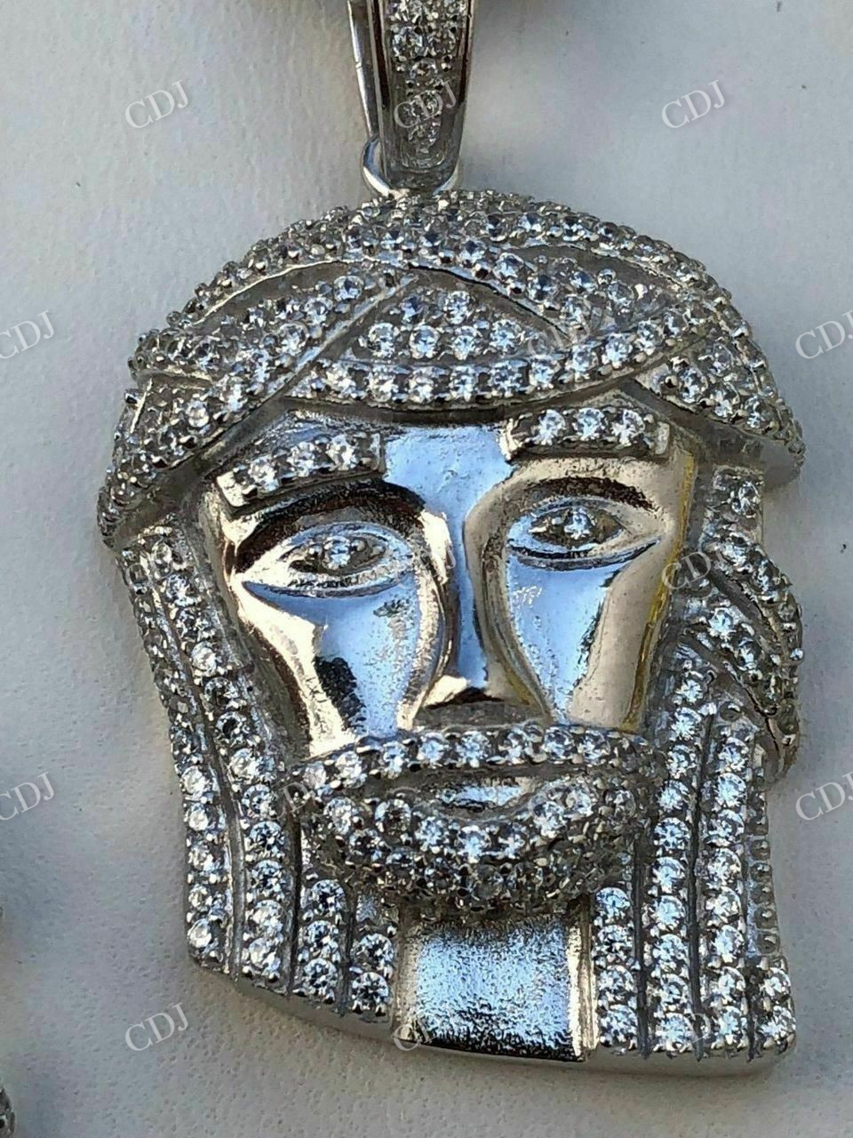 Jesus Piece Super Icy Diamond Pendant  customdiamjewel   