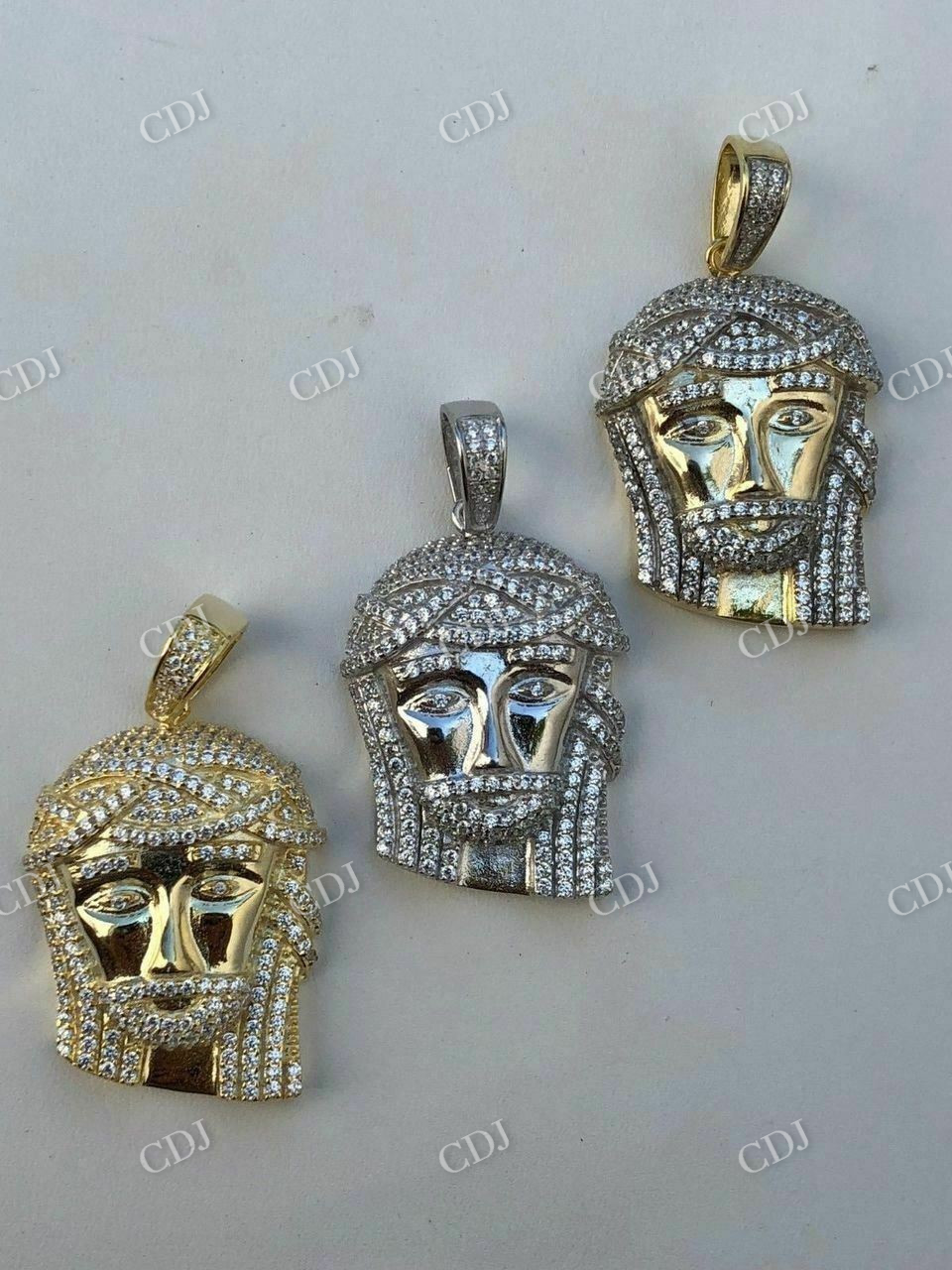 Jesus Piece Super Icy Diamond Pendant  customdiamjewel   