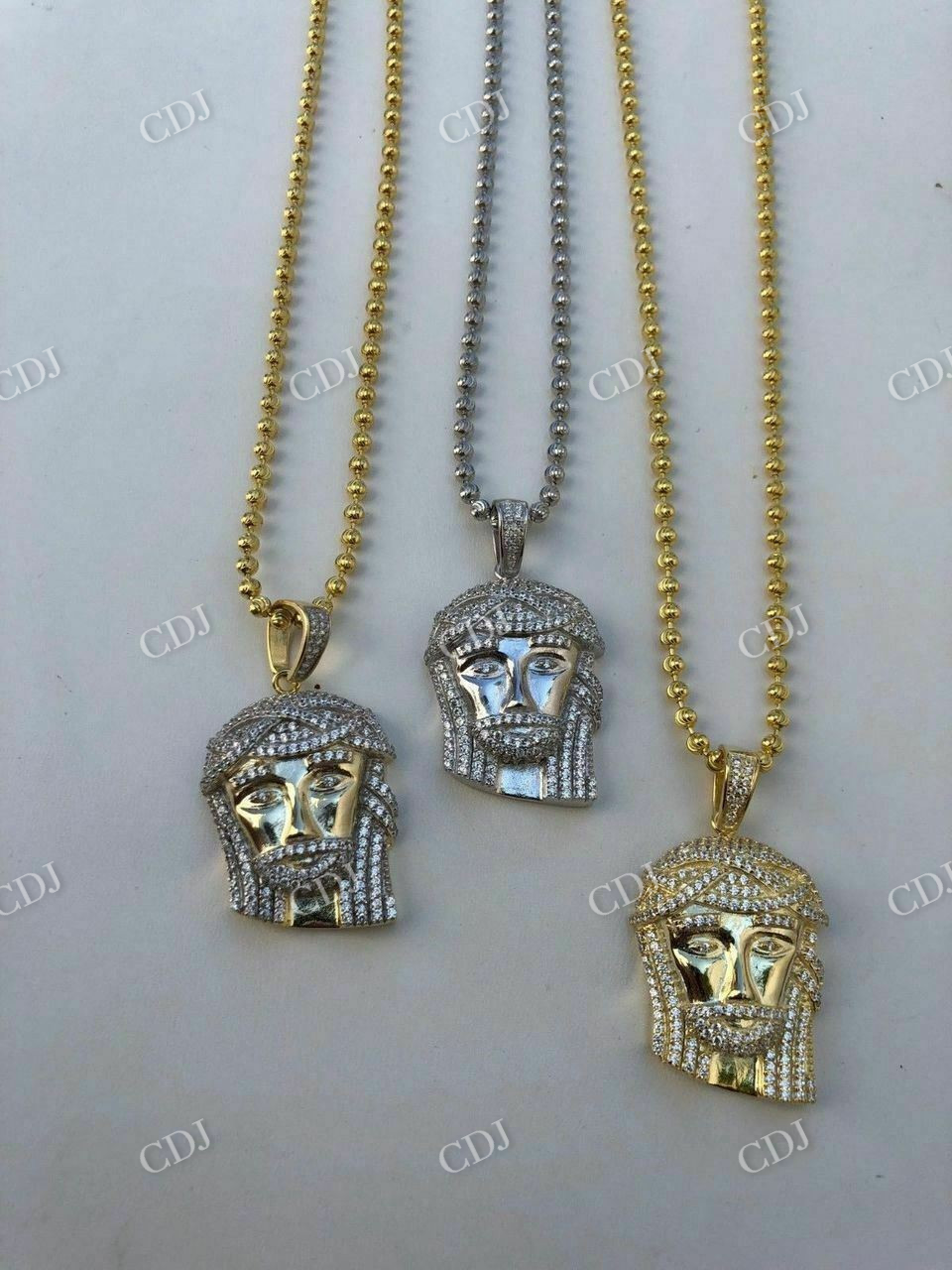 Jesus Piece Super Icy Diamond Pendant  customdiamjewel   