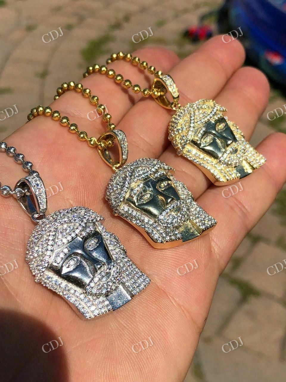 Jesus Piece Super Icy Diamond Pendant  customdiamjewel   