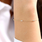 Brilliant Cut Natural Diamond 14K Solid Gold Link Bracelet  customdiamjewel   