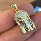 14k Gold Jesus Piece Hip Hop Diamond Pendant  customdiamjewel   