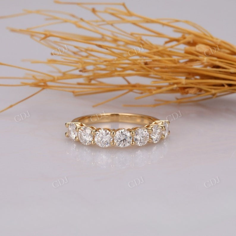 2.10CTW Round Cut Lab Grown Diamond Wedding Band  customdiamjewel   