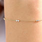 Brilliant Cut Natural Diamond 14K Solid Gold Link Bracelet  customdiamjewel   