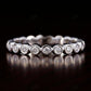 0.20CTW Bezel Set Round Cut Lab Grown Diamond Full Eternity Wedding Band  customdiamjewel 10KT White Gold VVS-EF