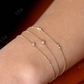 Brilliant Cut Natural Diamond 14K Solid Gold Link Bracelet  customdiamjewel   