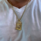 14k Gold Jesus Piece Hip Hop Diamond Pendant  customdiamjewel   