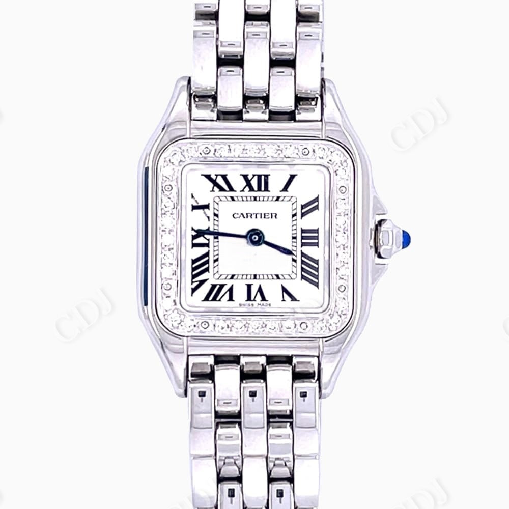 Cartier Quartz Movement Custom Diamond Watch  customdiamjewel   