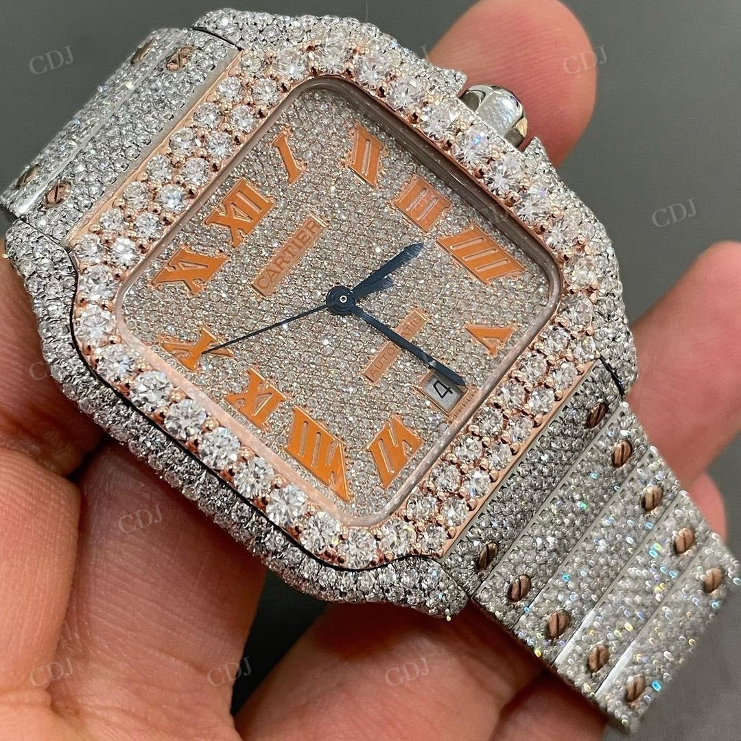 Luxury Diamond Hip Hop Custom Watch  customdiamjewel   