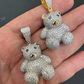 Teddy Bear Hip Hop Diamond Pendnat For Men  customdiamjewel   