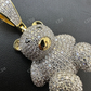 Teddy Bear Hip Hop Diamond Pendnat For Men  customdiamjewel   