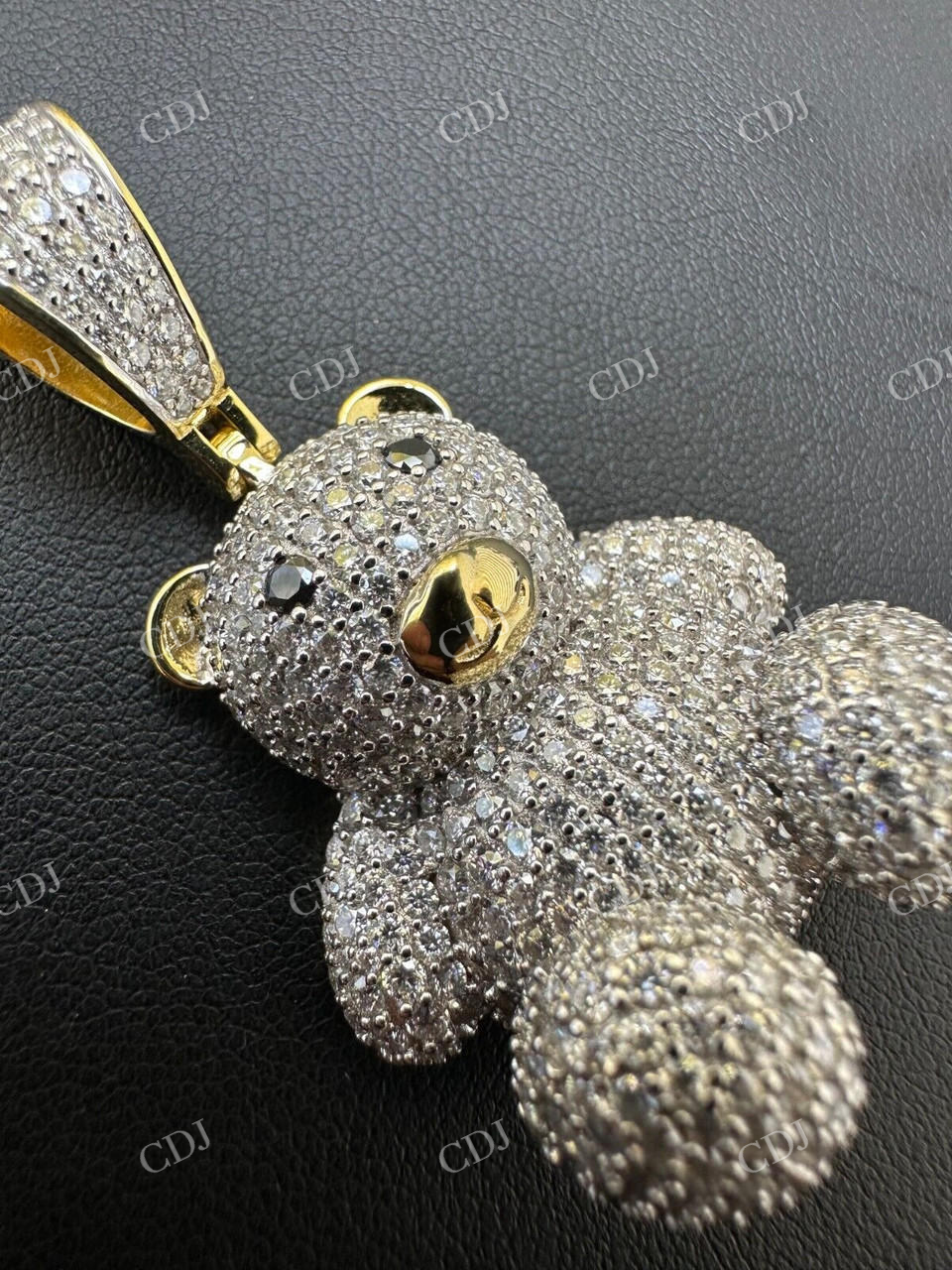 Teddy Bear Hip Hop Diamond Pendnat For Men  customdiamjewel   