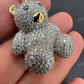 Teddy Bear Hip Hop Diamond Pendnat For Men  customdiamjewel   