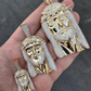 14K Yellow Gold Real Diamond Jesus Piece Pendant  customdiamjewel   