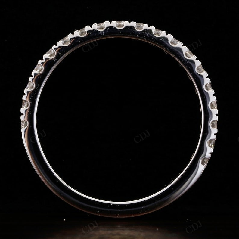 0.30CTW Round Lab Grown Diamond 3/4 Eternity Wedding Band  customdiamjewel   