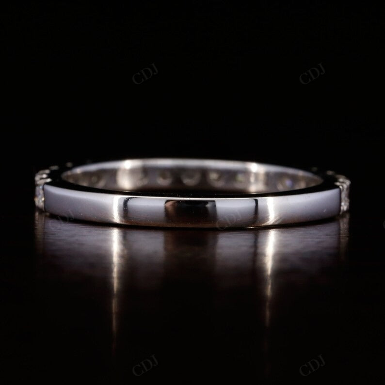 0.30CTW Round Lab Grown Diamond 3/4 Eternity Wedding Band  customdiamjewel   