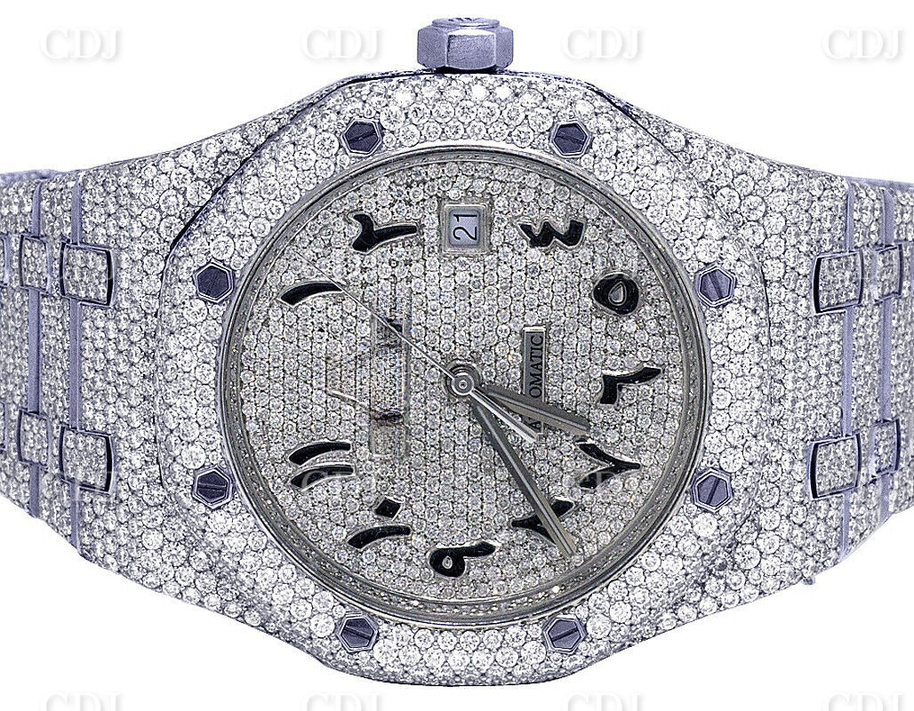 Lab Grown CVD HPHT Diamond Watch Handmade Jewelry Stainless Steel Watch High Quality Manufacturing In India  customdiamjewel   