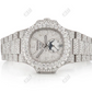 Chrono Moissanite Bust Down Watch  customdiamjewel   