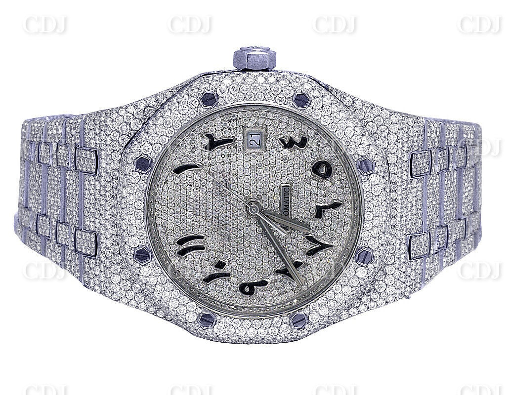 Lab Grown CVD HPHT Diamond Watch Handmade Jewelry Stainless Steel Watch High Quality Manufacturing In India  customdiamjewel   