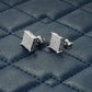 9.00MM Round Cut Square Shape Hip Hop Earring hip hop jewelry customdiamjewel   