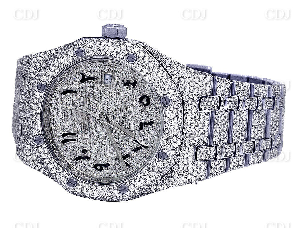 Lab Grown CVD HPHT Diamond Watch Handmade Jewelry Stainless Steel Watch High Quality Manufacturing In India  customdiamjewel   