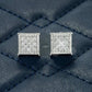 9.00MM Round Cut Square Shape Hip Hop Earring hip hop jewelry customdiamjewel   