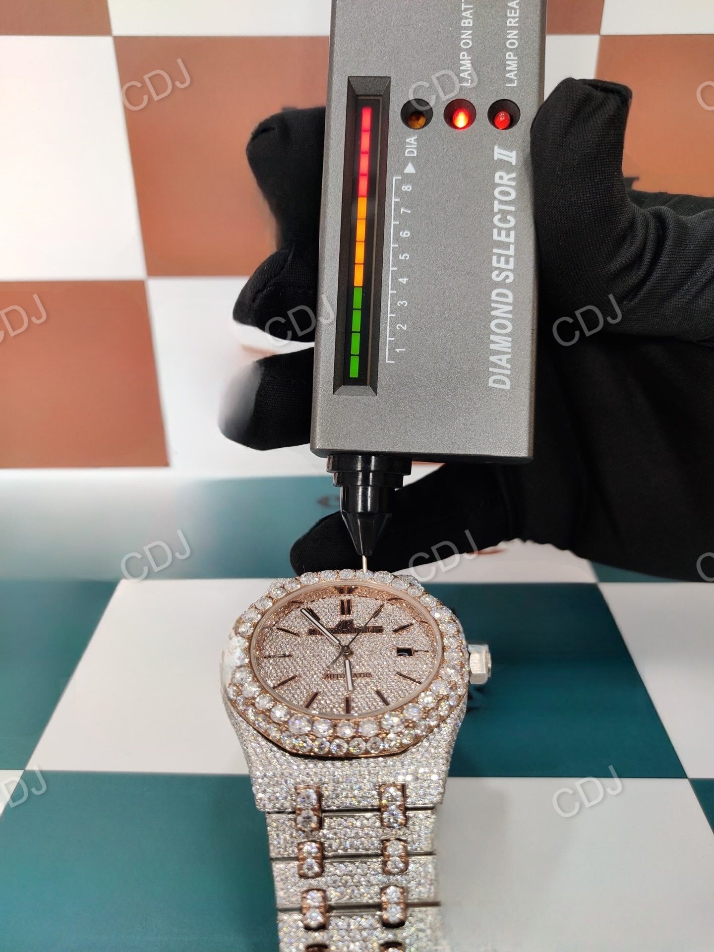 VVS Moissanite Diamond Watches Trendy Iced Out Lab Grown Diamond Watch VVS Clarity  Unique Numeric Watches  customdiamjewel   