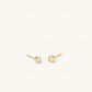 Round Diamond Studs 14K Solid Gold Earrings  customdiamjewel   