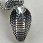 925 Sterling Silver King Cobra Snake Pendant  customdiamjewel   