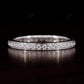 0.40CTW Round Lab Grown Diamond Channel Set Full Eternity Wedding Band  customdiamjewel 10KT White Gold VVS-EF