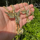 14K Gold Saint Michael Slaying Dragon Diamond Pendant  customdiamjewel   