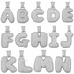 Custom Bubble Letters Initial A to Z Diamond Pendant  customdiamjewel   